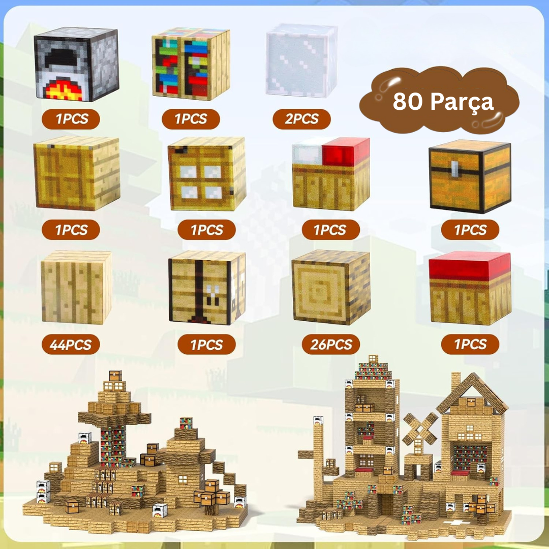 Manyetik Tapınak Oyun Seti - 80 Parça