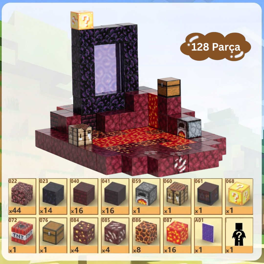 Manyetik Portal Oyun Seti - 128 Parça