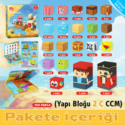 Manyetik Korsan Seti - 100 Parça