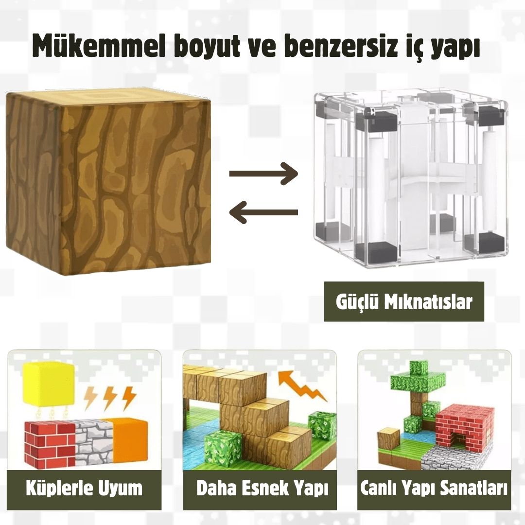 Manyetik Tapınak Oyun Seti - 80 Parça